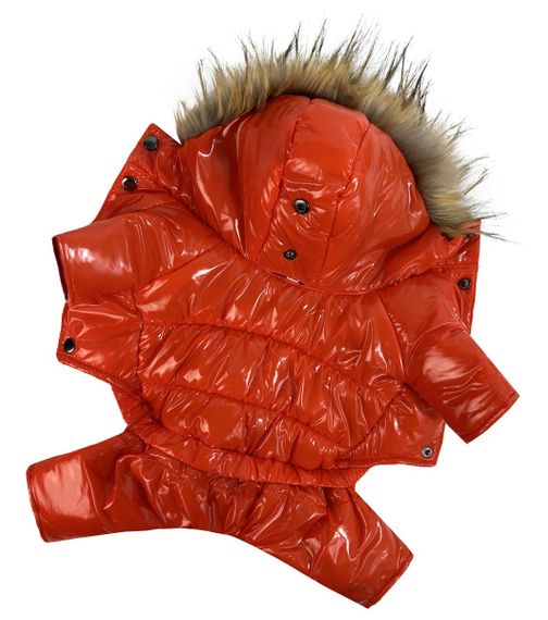 Зимовий комбінезон лакований помаранч A-81 | Зображення 2