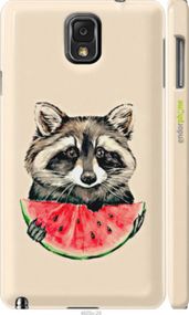 Чохол на Samsung Galaxy Note 3 N9000 Єнотик з кавуном "4605c-29-2448"