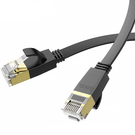 Кабель (патч-корд) Hoco US07 General Category 6 Gigabit (3m) Black | Зображення 2