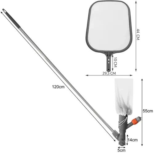 Набір для чищення басейну ручний пилосос Bigstren 21024 | Зображення 2