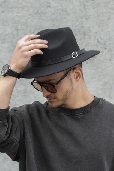 Капелюх Without Fedora з ремінцем Black