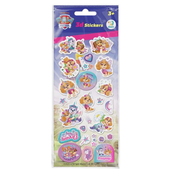 Дитячий набір 3D-наліпок "Paw Patrol. Щенята-Єдиноріжки" 200673, 1 аркуш
