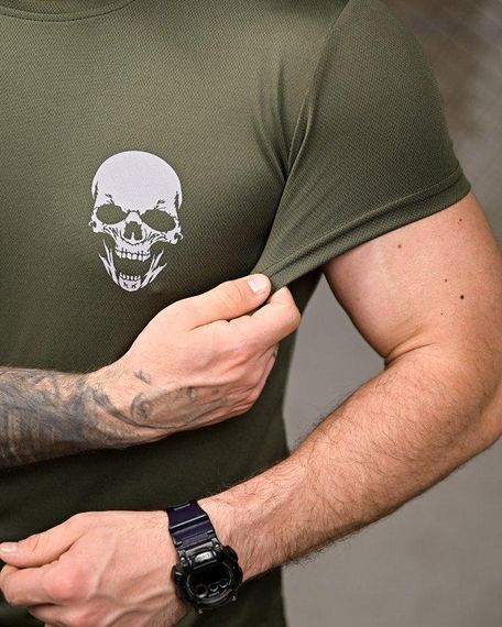 Тактична водовідпірна футболка Король посадки oliva ПП7844 | Зображення 5