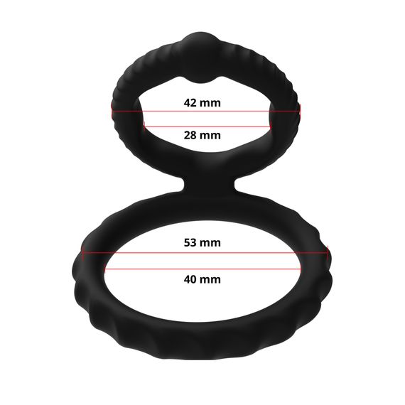 Ерекційне кільце - Erospace Men’s Play Silicone Cock Ring B8 | Зображення 3