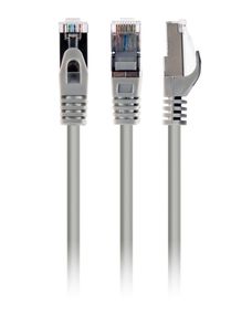 Патч корд Cablexpert PP6A-LSZHCU-1M, S/STP, литий, 50u" штекер із фіксатором, 1.0 м, сірий