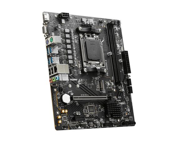 Материнcька плата MSI PRO A620M-E sAM5 A620 2xDDR5 M.2 HDMI D-Sub mATX 911-7E28-014 | Зображення 2