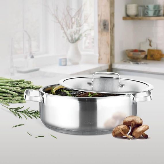 Каструля Maestro MR-3514-22, 2 л, 22 см, з нержавіючої сталі з кришкою, для всіх типів плит | Зображення 1