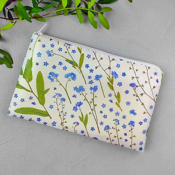 Косметичка жіноча Мелкие цветочки 20х12 см (K_21M023)
