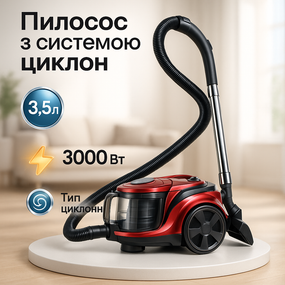 Мощный ручной пылесос с контейнером Crownberg, Удобный пылесос для уборки, Циклонные пылесосы RT-11