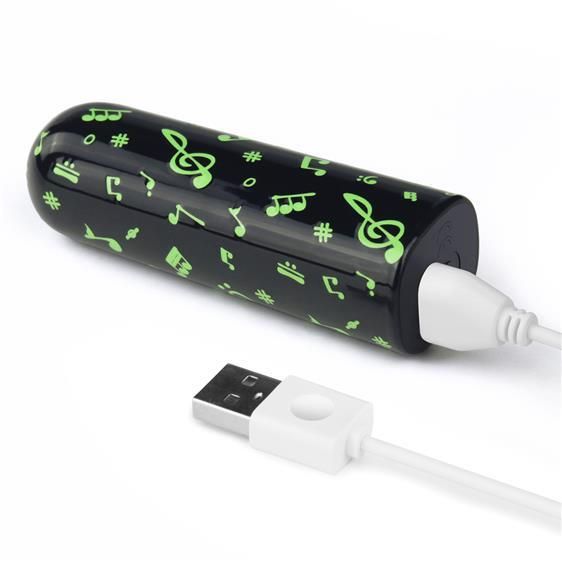 Вибропуля - Rechargeable Glow-in-the-dark Music Massager sexstyle | Зображення 3