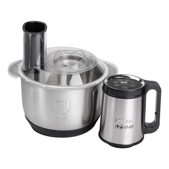 Чоппер измельчитель кухонный электрический 800 Вт с чашей на 3,5 литра мясорубка Sokany SK-06036 | Зображення 5