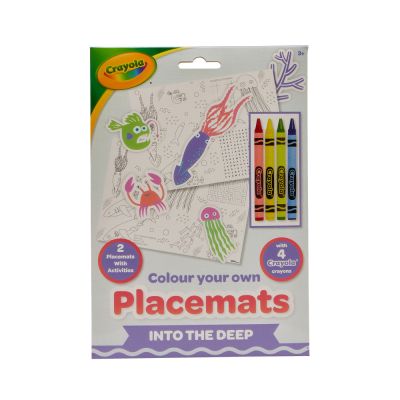 Набор для творчества Crayola Подложки-раскраски &quot;Подводный мир&quot; 2 шт с карандашами (15755-C) | Зображення 3