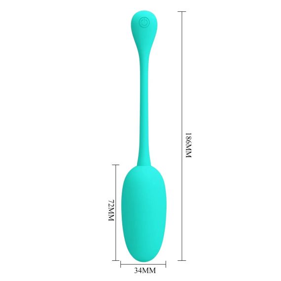 Віброяйце, що перезаряджається Pretty Love - Knucker Green, BI-014786-4 Sex Aura | Зображення 8