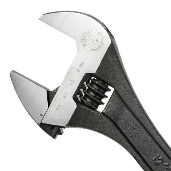 Ключ розвідний 300 мм, Cr-V, чорний, фосфатований, з полірованою головкою INTERTOOL XT-00621 | Зображення 2