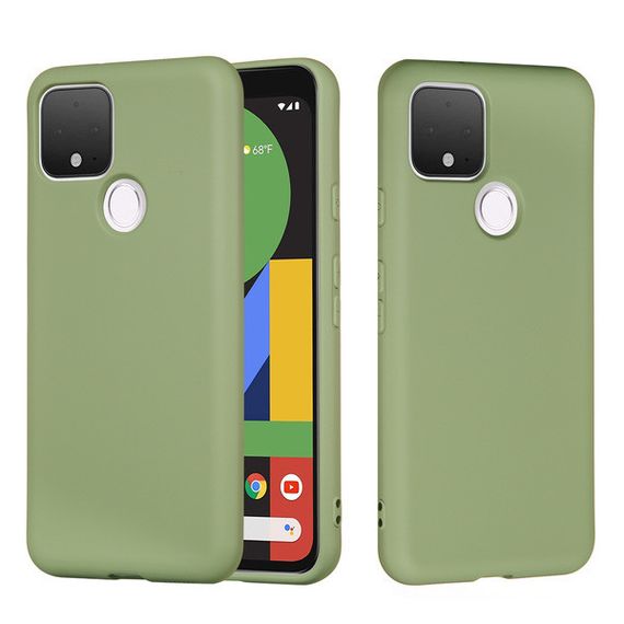 Силіконовий чохол для Google Pixel 4A мятний з мікрофіброю Soft touch | Зображення 1