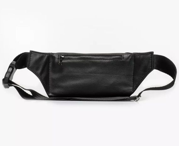 Чоловіча шкіряна сумка бананка Sambag Tirso PSO чорна 31 × 16 × 5 см (81119001m) | Зображення 3