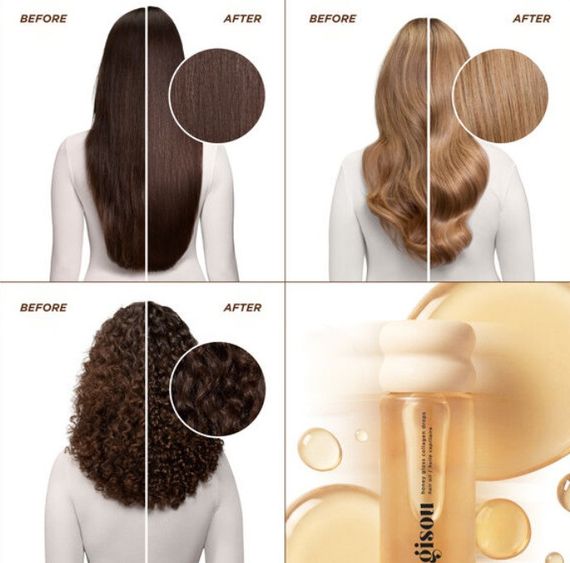 Олія-краплі для волосся Gisou Honey Gloss Collagen Drops Hair Oil  20 мл | Зображення 2
