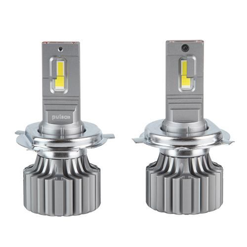 Лампи PULSO N1-H4-H/L/LED-chips OEM PHILIPS Flip chip/9-16V/2*70W/8500Lm/6500K | Зображення 1