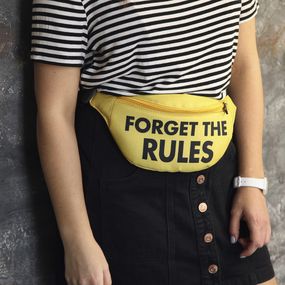 Сумка на пояс бананка Bumbag Forget the rules 27x16 см (BB_19A014_ZHL)