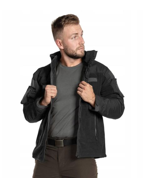 Флісова кофта тактична MFH «Combat» Black | Зображення 5