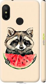 Чохол на Xiaomi Redmi 6 Pro Єнотик з кавуном "4605m-1595-2448"