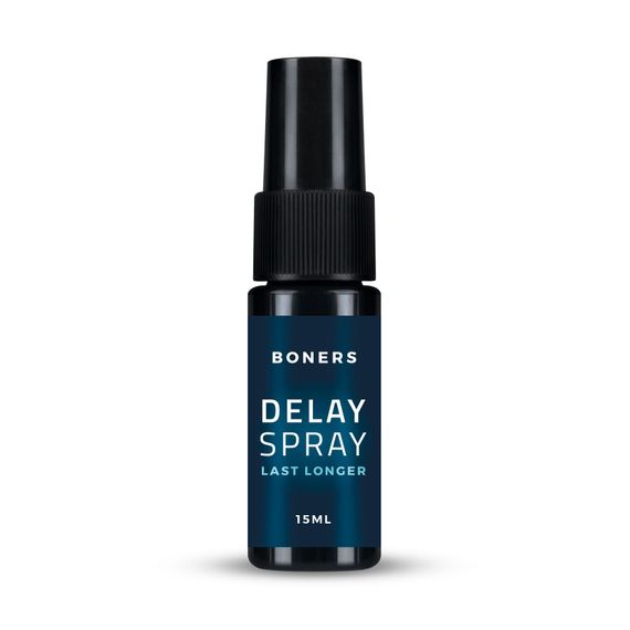 Спрей-пролонгатор Boners Delay Spray 15 мл, легкий анестетик лаурет-9 + метил лактат
