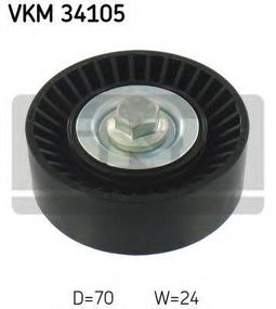 Натяжний ролик, поліклінового ременя (Вир-во SKF) SKF VKM34105 на FORD MONDEO Mk II (BAP)