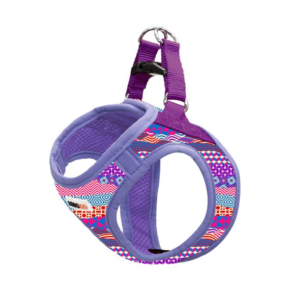 Шлея для собак Misoko&Co, фіолетовий мультіколор, 47-50 см