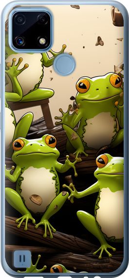 Чехол на Realme C21 Жабки "5656u-2321-17620"
