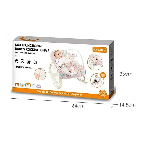 Дитячий шезлонг Happy Baby YK7007A різнокольоровий X-640 | Зображення 3