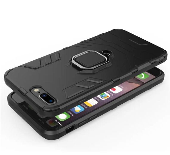 Чехол бампер Primolux Ring Armor для Apple iPhone 7 Plus / iPhone 8 Plus - Black | Зображення 3
