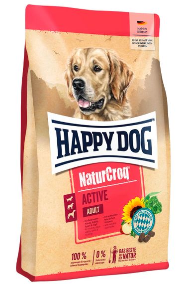 Сухий корм для собак із птицею Happy Dog NaturCroq Active, 15 кг | Зображення 1