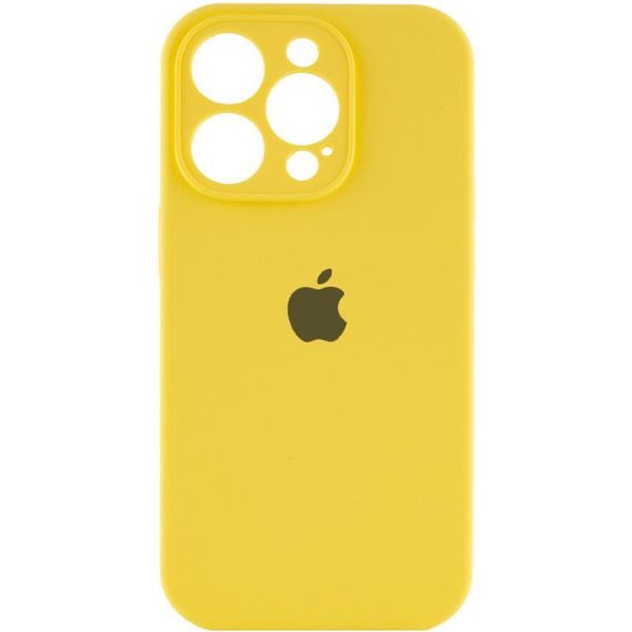 Чохол Silicone Case Full Camera Protective (AA) для Apple iPhone 15 Pro Max (6.7") Жовтий / Yellow