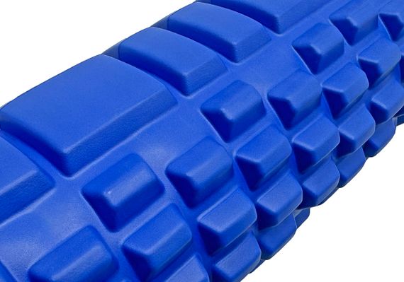 Масажний ролик EasyFit Grid Roller 45 см v.2.1 Синій (EF-2027-BL) | Зображення 2