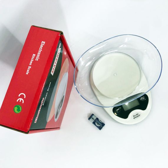 Ваги з екраном для кухні Matarix MX-404, Точні ваги для кухні Ваги з чашею маленької EX-39 | Зображення 4