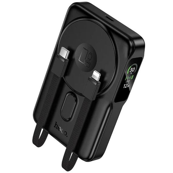Портативное ЗУ Power Bank Hoco Q48 Core PD20W с БЗУ+iWatch 10000 mAh Black | Зображення 3