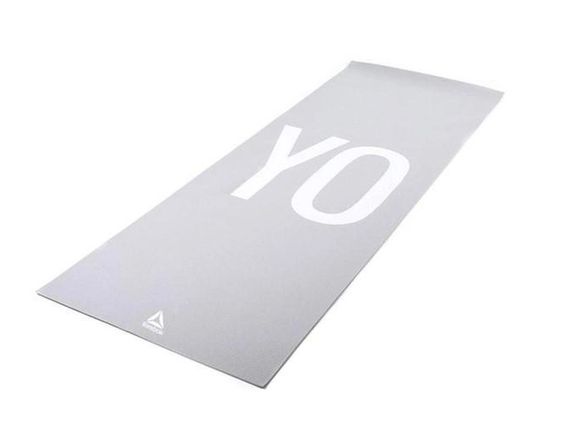 Двосторонній килимок для йоги Reebok Double Sided 4mm Yoga Mat сірий Уні 173 х 61 х 0,4 см RAYG-11030 RAYG-11030YG