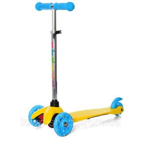 Детский самокат iTrike BB 3-013-4-C-Y MINI светящиеся колеса