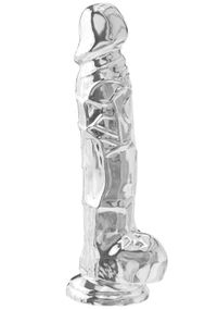 Фаллоимитатор реалистичный Toy Joy Get Real Clear на присоске, прозрачный sexstyle