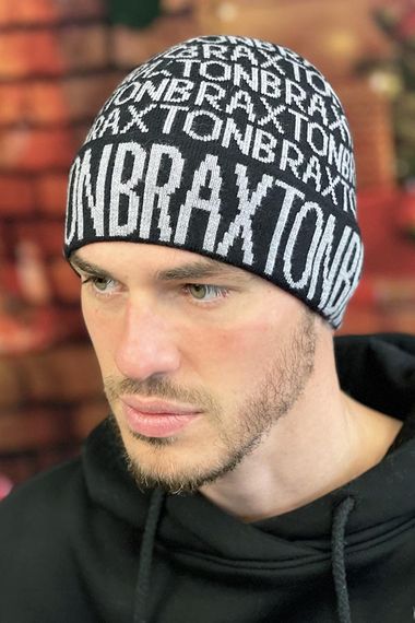 Мужская  шапка «Braxton» (5160) черный + маренго