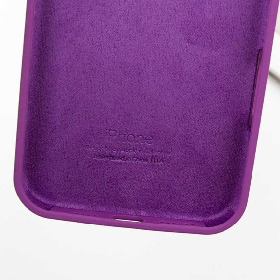 Чехол Silicone Case Full Protective (AA) для Apple iPhone 16 Plus (6.7") Фиолетовый / Grape | Зображення 7