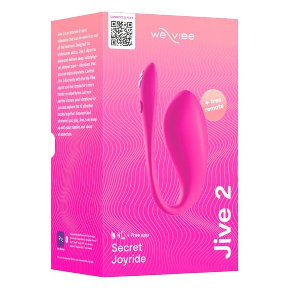 Віброяйце з функцією керування телефоном Jive 2 by We-Vibe Electric Pink Sex Aura | Зображення 8