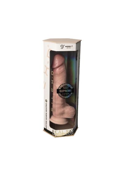 Фалоімітатор SilexD Tomas Premium Real Skin Flesh (9in MODEL 1), ультрареалістик, діаметр 5 см Sex Aura | Зображення 7