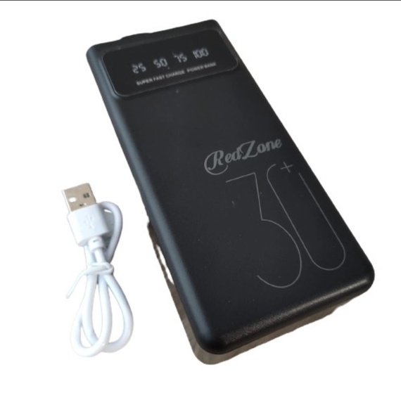 Повербанк Power Bank мощный с емкостью 30000 mAh с фонариком | Зображення 1