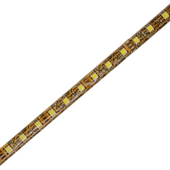 Светодиодная лента влагозащищенная теплый оттенок 12V 14.4W 5050 BROWN PCB CW IP65 1m (BY-009/60) | Зображення 1