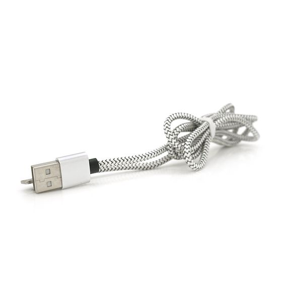 Магнитный кабель PiPo USB 2.0/Lighting, 1m, 2А, тканевая оплетка, бронированный | Зображення 4