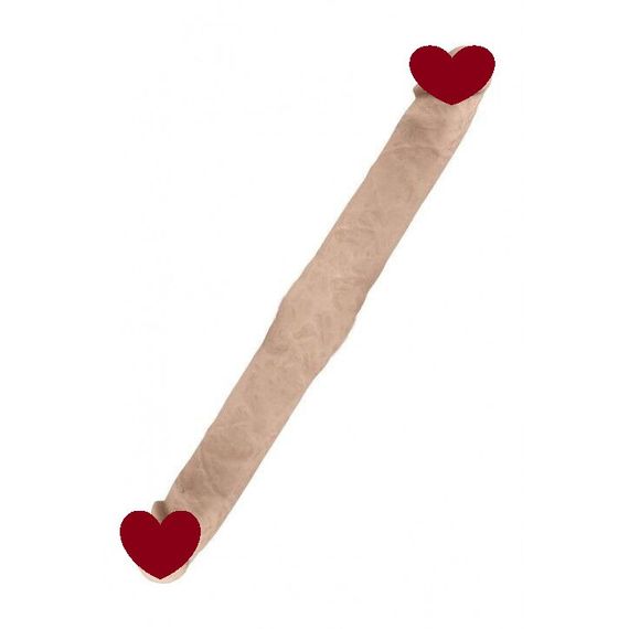 Двусторонний фалоимитатор Wooomy Knock-Knock, длина 40 см, диаметр 4 см sexstyle