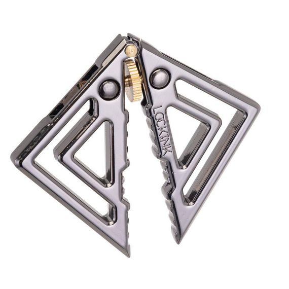 Затискачі для сосків із важкою підвіскою LOCKINK Adjustable Nipple Clamps with Heavy Pendant — Grey Sex Aura | Зображення 3