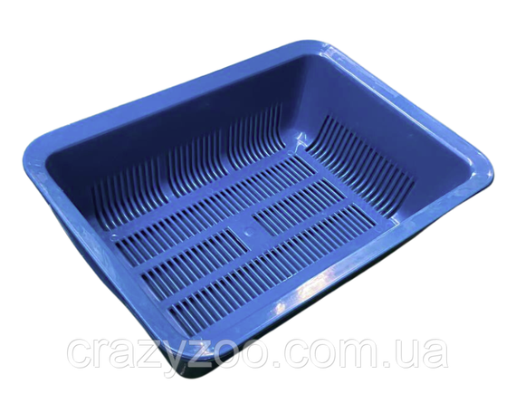 Туалет для котов с сеткой морская волна 40x28x13 см 6125 | Зображення 1