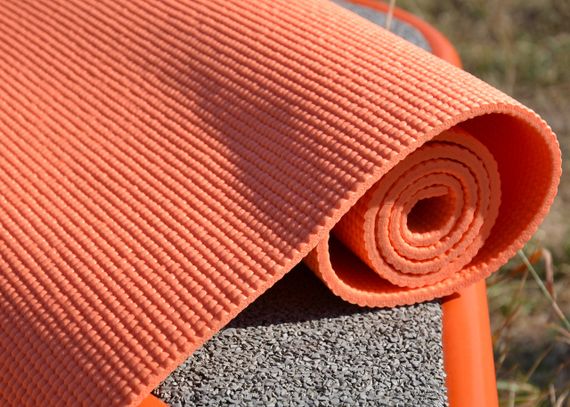 Килимок для йоги та фітнесу Power System PS-4014 PVC Fitness-Yoga Mat Orange (173x61x0.6) | Зображення 7